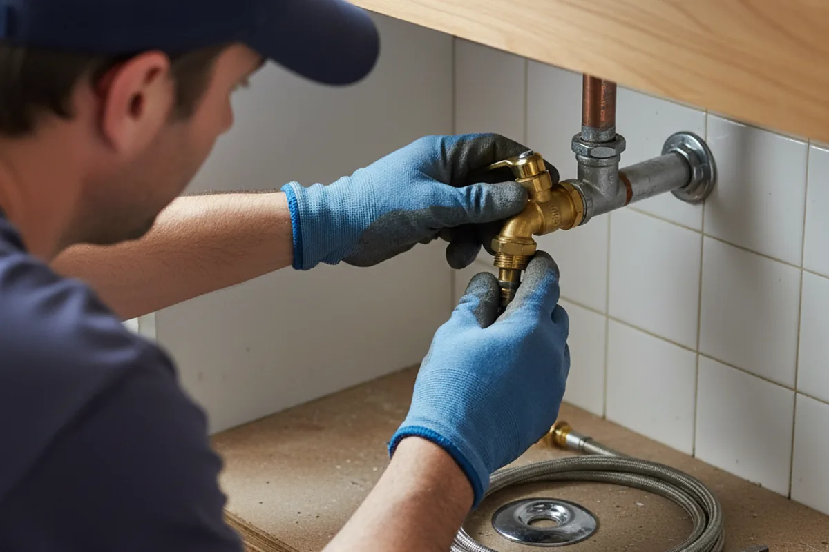 Shutoff valve and fitting work during Repiping in Remington